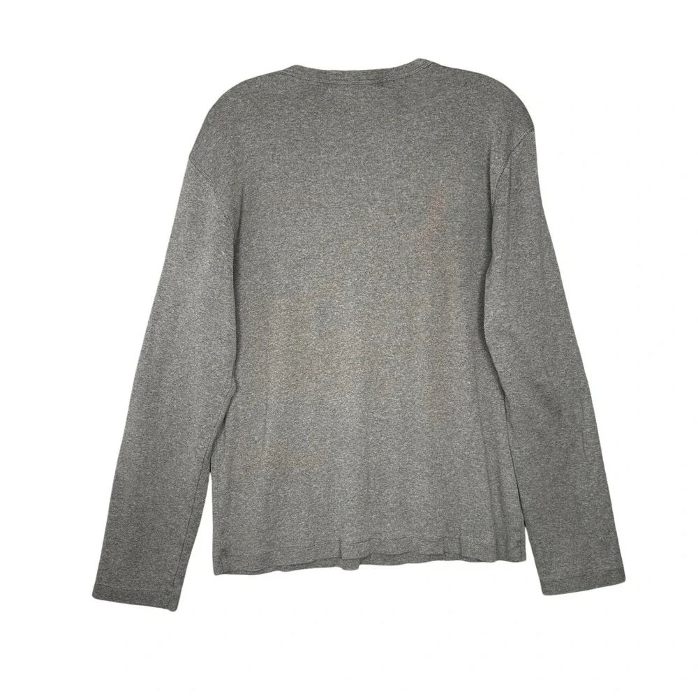 Banana Republic Vintage Mens Long Sleeve Cotton Tee Shirt Size S Grey Casual